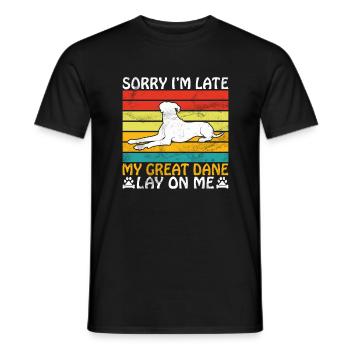 Great Dane Gifts - Männer T-Shirt - Schwarz - Vorne - AI Model Male 178 light (178cm)