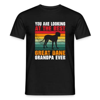 Great Dane Gifts - Männer T-Shirt - Schwarz - Vorne - AI Model Male 178 light (178cm)