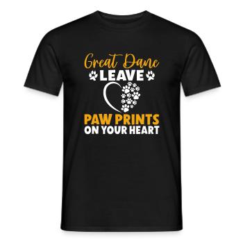 Great Dane Gifts - Männer T-Shirt - Schwarz - Vorne - AI Model Male 178 light (178cm)
