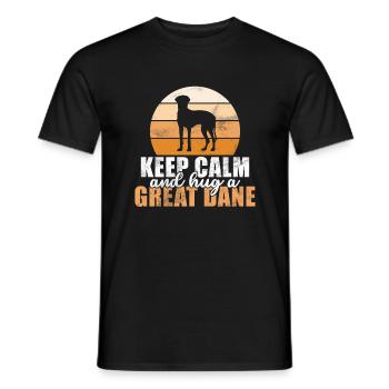Great Dane Gifts - Männer T-Shirt - Schwarz - Vorne - AI Model Male 178 light (178cm)
