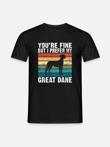 Great Dane Gifts - Männer T-Shirt - Schwarz