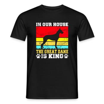 Great Dane Gifts - Männer T-Shirt - Schwarz - Vorne - AI Model Male 178 light (178cm)