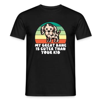 Great Dane Gifts - Männer T-Shirt - Schwarz - Vorne - AI Model Male 178 light (178cm)