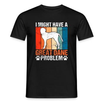 Great Dane Gifts - Men's T-Shirt - black - Front - AI Model Male 178 light (178cm)