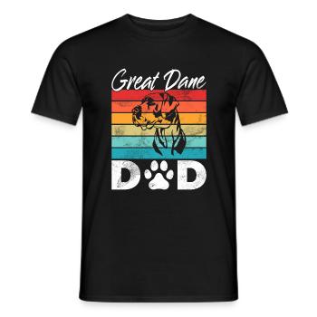 Great Dane Gifts - Männer T-Shirt - Schwarz - Vorne - AI Model Male 178 light (178cm)