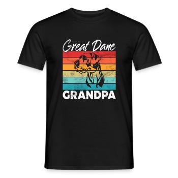 Great Dane Gifts - Männer T-Shirt - Schwarz - Vorne - AI Model Male 178 light (178cm)