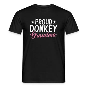 Donkey Lover Gifts - Männer T-Shirt - Schwarz - Vorne - AI Model Male 178 light (178cm)