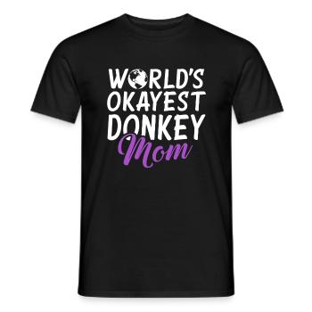 Donkey Lover Gifts - Männer T-Shirt - Schwarz - Vorne - AI Model Male 178 light (178cm)