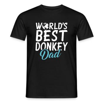 Donkey Lover Gifts - Männer T-Shirt - Schwarz - Vorne - AI Model Male 178 light (178cm)