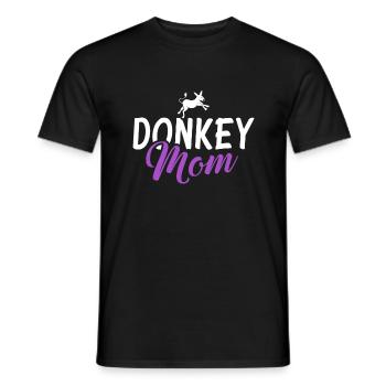 Cadeaux d’amoureux de l’âne - T-shirt homme - noir - Devant - AI Model Male 178 light (178cm)