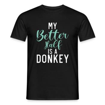 Donkey Lover Gifts - Männer T-Shirt - Schwarz - Vorne - AI Model Male 178 light (178cm)