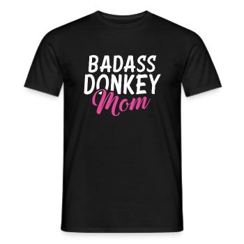 Cadeaux d’amoureux de l’âne - T-shirt homme - noir - Devant - AI Model Male 178 light (178cm)