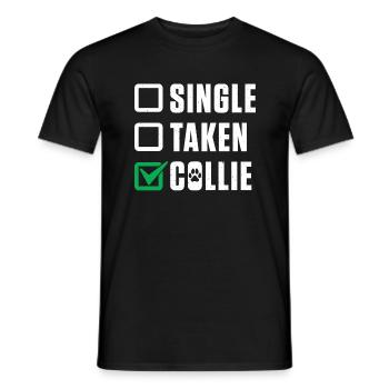 Collie Gifts - Männer T-Shirt - Schwarz - Vorne - AI Model Male 178 light (178cm)
