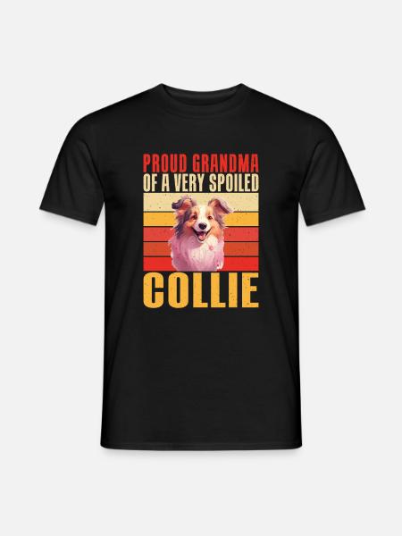Cadeaux Collie - T-shirt homme - noir