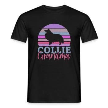Collie Gifts - Männer T-Shirt - Schwarz - Vorne - AI Model Male 178 light (178cm)