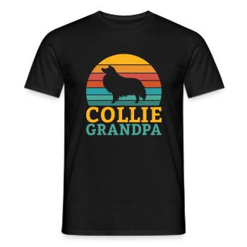 Collie Gifts - Männer T-Shirt - Schwarz - Vorne - AI Model Male 178 light (178cm)