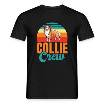 Collie Gifts - Männer T-Shirt - Schwarz - Vorne - AI Model Male 178 light (178cm)