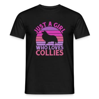 Collie Gifts - Männer T-Shirt - Schwarz - Vorne - AI Model Male 178 light (178cm)