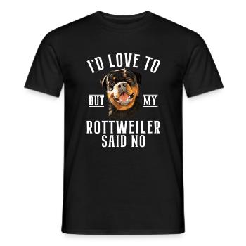 Rottweiler Gifts - Men's T-Shirt - black - Front - AI Model Male 178 light (178cm)