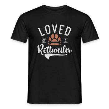 Rottweiler Gifts - Männer T-Shirt - Schwarz - Vorne - AI Model Male 178 light (178cm)