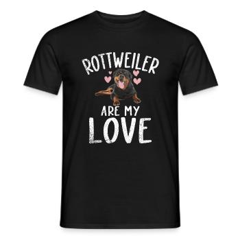 Cadeaux Rottweiler - T-shirt homme - noir - Devant - AI Model Male 178 light (178cm)