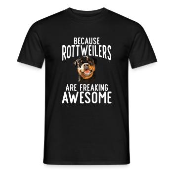 Rottweiler Gifts - Men's T-Shirt - black - Front - AI Model Male 178 light (178cm)
