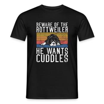 Cadeaux Rottweiler - T-shirt homme - noir - Devant - AI Model Male 178 light (178cm)