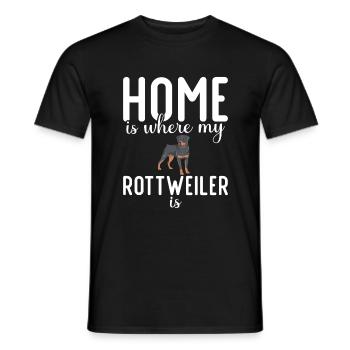Rottweiler Gifts - Men's T-Shirt - black - Front - AI Model Male 178 light (178cm)