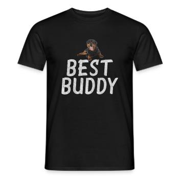Rottweiler Gifts - Männer T-Shirt - Schwarz - Vorne - AI Model Male 178 light (178cm)