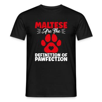 Maltese Owner Gifts - Men's T-Shirt - black - Front - AI Model Male 178 light (178cm)