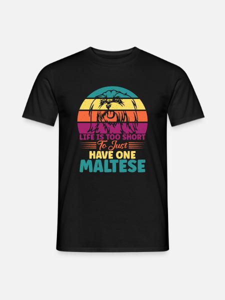 Maltese Owner Gifts - Men's T-Shirt - black