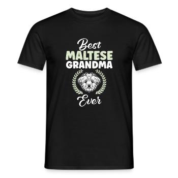 Maltese Owner Gifts - Men's T-Shirt - black - Front - AI Model Male 178 light (178cm)