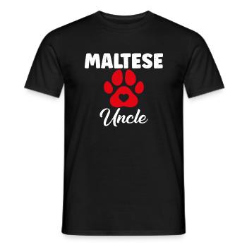 Maltese Owner Gifts - Männer T-Shirt - Schwarz - Vorne - AI Model Male 178 light (178cm)