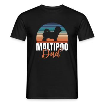 Cadeaux Maltipoo - T-shirt homme - noir - Devant - AI Model Male 178 light (178cm)