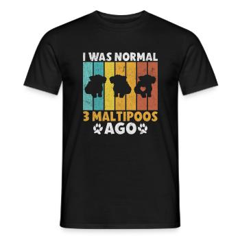 Cadeaux Maltipoo - T-shirt homme - noir - Devant - AI Model Male 178 light (178cm)