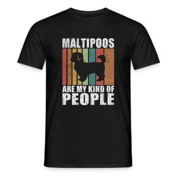 Maltipoo Gifts - Men's T-Shirt - black - Front - AI Model Male 178 light (178cm)