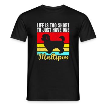 Maltipoo Gifts - Men's T-Shirt - black - Front - AI Model Male 178 light (178cm)
