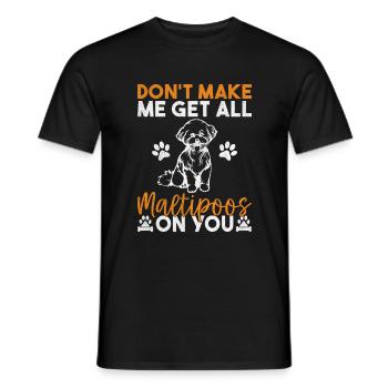 Cadeaux Maltipoo - T-shirt homme - noir - Devant - AI Model Male 178 light (178cm)