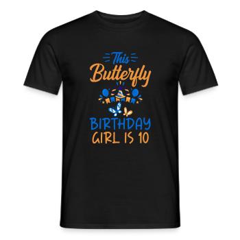 Butterfly Lover Gifts - Men's T-Shirt - black - Front - AI Model Male 178 light (178cm)