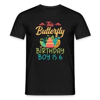 Butterfly Lover Gifts - Men's T-Shirt - black - Front - AI Model Male 178 light (178cm)