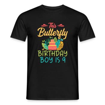 Butterfly Lover Gifts - Men's T-Shirt - black - Front - AI Model Male 178 light (178cm)