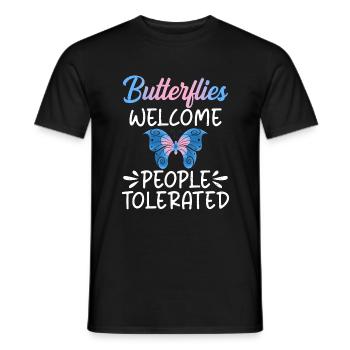 Butterfly Lover Gifts - Men's T-Shirt - black - Front - AI Model Male 178 light (178cm)