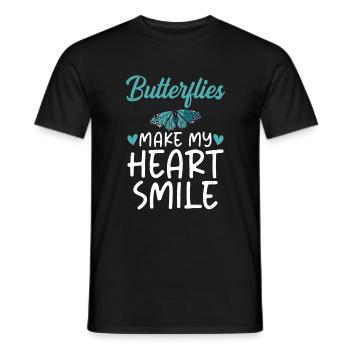 Butterfly Lover Gifts - Men's T-Shirt - black - Front - AI Model Male 178 light (178cm)