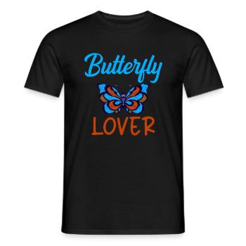 Butterfly Lover Gifts - Men's T-Shirt - black - Front - AI Model Male 178 light (178cm)