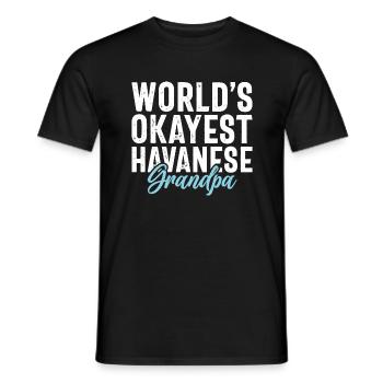 Cadeaux pour les amoureux des chiens bichons havanais - T-shirt homme - noir - Devant - AI Model Male 178 light (178cm)