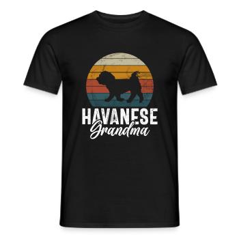 Cadeaux pour les amoureux des chiens bichons havanais - T-shirt homme - noir - Devant - AI Model Male 178 light (178cm)