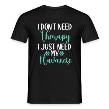 Gifts for Havanese Dog Lovers - Männer T-Shirt - Schwarz - Vorne - AI Model Male 178 light (178cm)