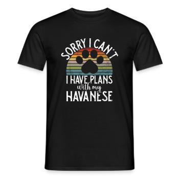 Gifts for Havanese Dog Lovers - Men's T-Shirt - black - Front - AI Model Male 178 light (178cm)