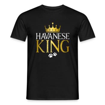 Gifts for Havanese Dog Lovers - Männer T-Shirt - Schwarz - Vorne - AI Model Male 178 light (178cm)