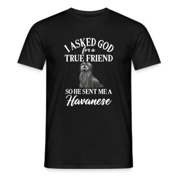 Gifts for Havanese Dog Lovers - Men's T-Shirt - black - Front - AI Model Male 178 light (178cm)